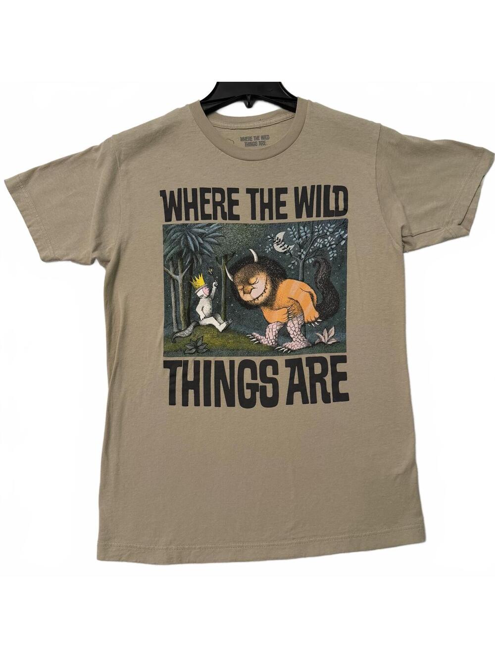 Where the Wild Thing Are T-Shirt Size Medium 38/40 Book Art Tee Tan